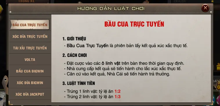 Bầu Cua Live Tại VaoBet Đẳng Cấp Sòng Bài Thượng Lưu Hàng Đầu Việt Nam