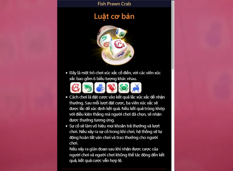 Fish Prawn Crab Live Tại VaoBet Đẳng Cấp Sòng Bài Thượng Lưu Hàng Đầu Việt Nam