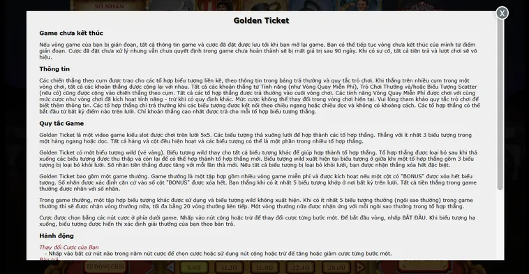 Bước Vào Cuộc Phiêu Lưu Cùng Game Nhanh Golden Ticket Tại Vaobet Đầy Phấn Khích