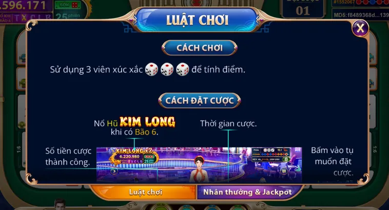 Bí Quyết Chinh Phục Table Game Sicbo Ngũ Long Tại VaoBet Đỉnh Cao Cho Cao Thủ