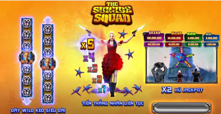 Khám Phá Thế Giới Slot Game Suicide Squad Tại VaoBet Với Những Vòng Quay Bùng Nổ