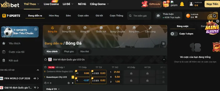 Thể Thao T Sports Tại VaoBet Sân Chơi Cá Cược Đỉnh Cao Nhất Hiện Nay